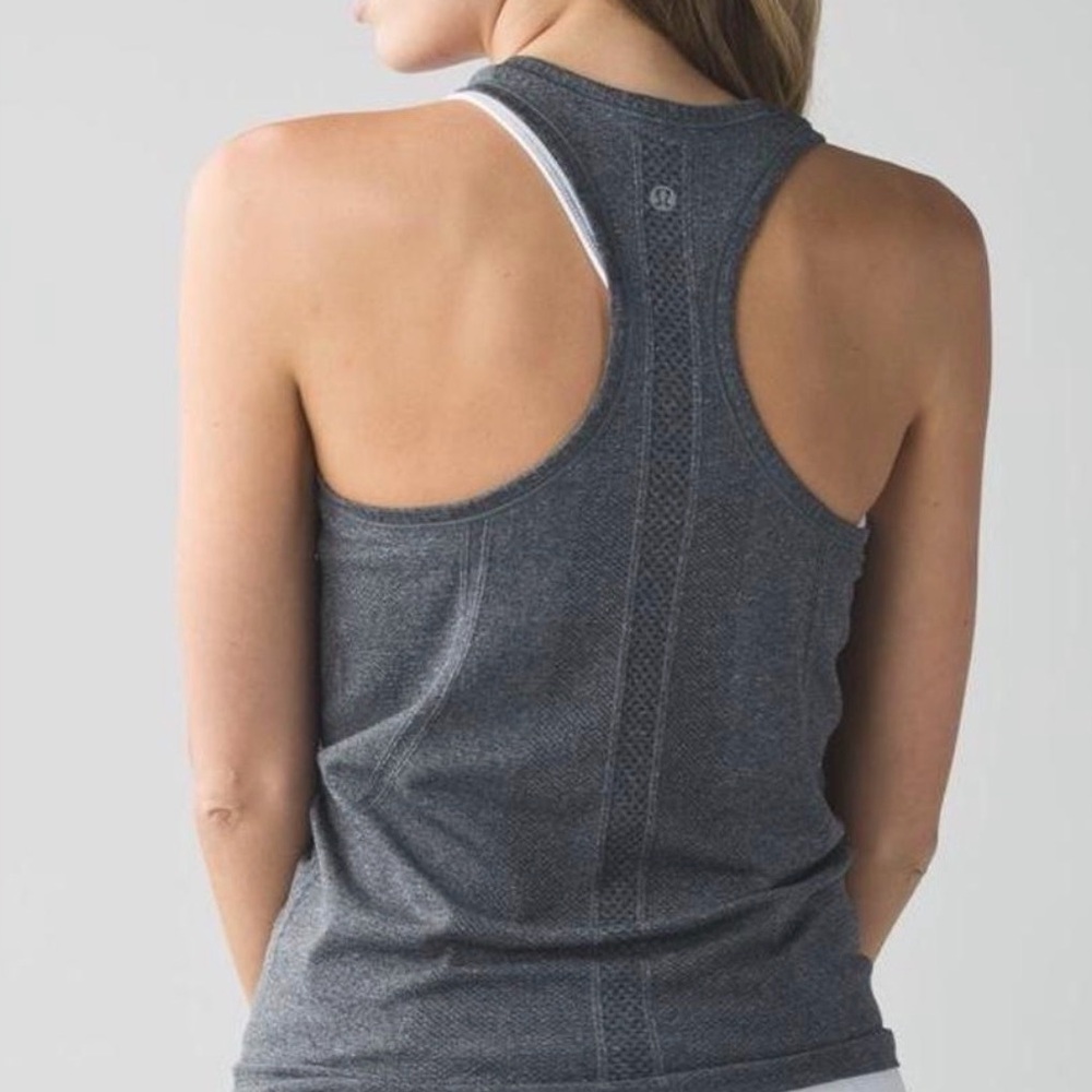 lululemon athletica Charcoal Gray Racerback Tank